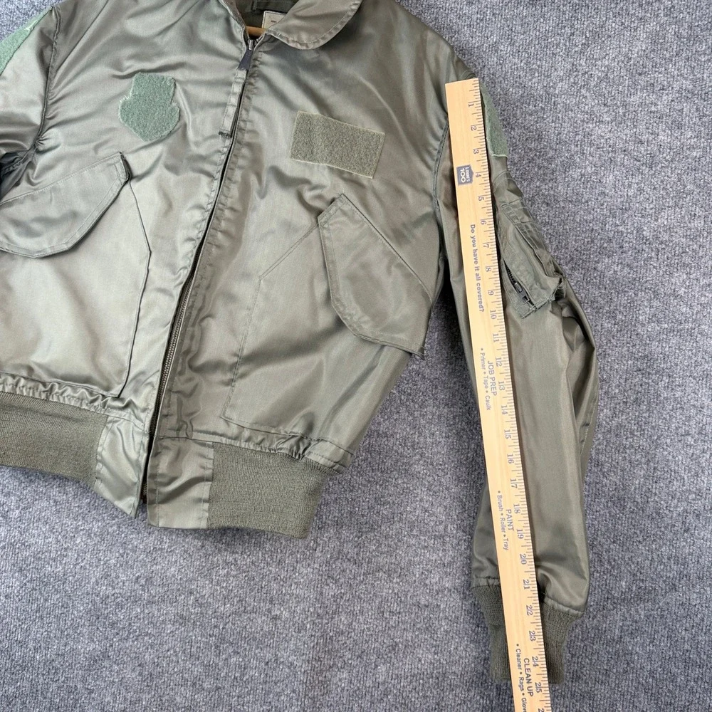 VTG 80s Alpha Industries CWU-36/P Flyers Jacket Mens Large Military Bomber Green